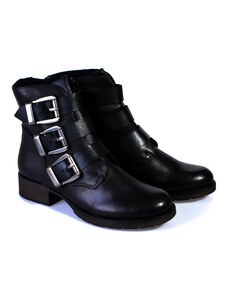 Dámská kotníková obuv s přezkami Rieker Z9574 černá
