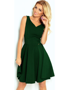 NUMOCO Zelené šaty s výstrihom do V ARIANNA 114-10