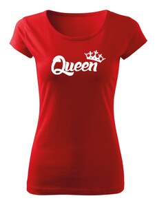 DRAGOWA dámske krátke tričko queen, červená 150g/m2
