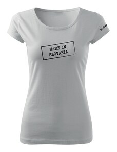 DRAGOWA dámske tričko made in slovakia, biela 150g/m2
