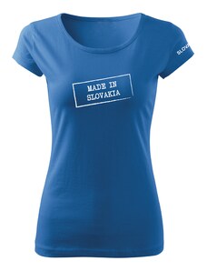DRAGOWA dámske tričko made in slovakia, modrá 150g/m2