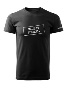 DRAGOWA krátke tričko made in slovakia, čierna 160g/m2