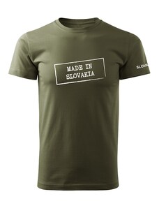 DRAGOWA krátke tričko made in slovakia, olivová 160g/m2