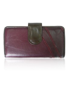 Bando Leather Peňaženka Sisi kožená - čierna fialová