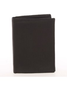 Pánska kožená čierna peňaženka - Delami Therron čierna