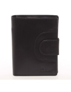 Kožená módna čierna peňaženka pre mužov - Delami Raynard čierna