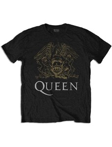 RUKA HORE Pánske tričko Queen Crest Čierna