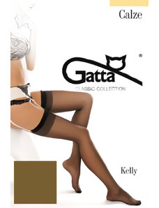 Gatta Podväzkové pančuchy Kelly 15 DEN (2 páry v balení)-2, Farba visone (svetlá béžová)