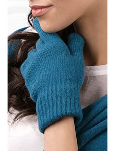 Kamea Tmavotyrkysové dámske rukavice na zimu 01, Farba tmavotyrkysová
