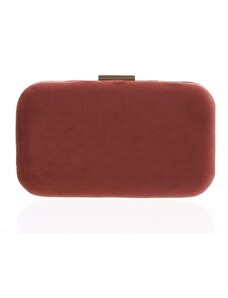 Luxusná semišová dámska listová kabelka tmavočervená - Delami LK5625 červená