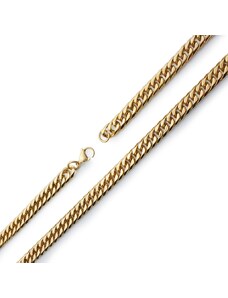BM Jewellery Pánsky zlatý reťaz 1cm z chirurgickej ocele S614160