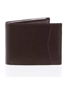 Pánska hnedá kožená voľná peňaženka - Tomas Paast hnedá