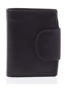 Kožená elegantná čierna peňaženka pre mužov - Delami 1342CHA čierna