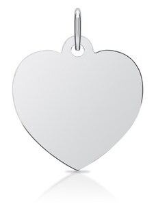 Ligot Strieborný prívesok v tvare srdca MSP0332