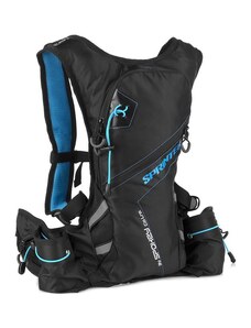 Spokey SPRINTER Sports, cycling and running backpack 5 l, blue/clear, waterproof