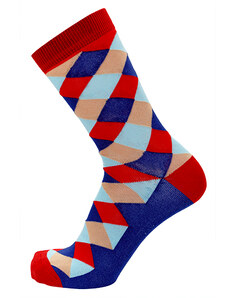 Vzorované bavlnené ponožky COLLM - kárované
