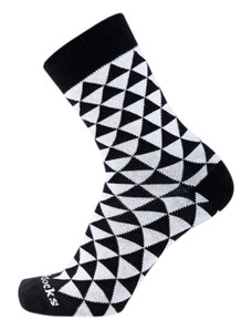 COLLM Farebné ponožky STYLE SOCKS s trojuholníkmi