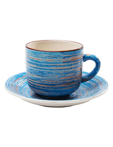 KARE DESIGN Set na kávu Swirl Blue