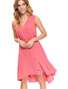 Top Secret dámské šaty s vázačkou růžové