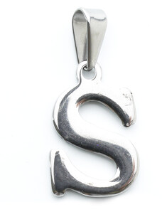 BM Jewellery Prívesok písmeno S z chirurgickej ocele S745015