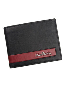 Pierre Cardin pánska kožená peňaženka čierno-červená RFID 26-8806