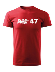 DRAGOWA krátke tričko AK-47, červená 160g/m2