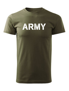 DRAGOWA krátke tričko Army , olivová 160g/m2