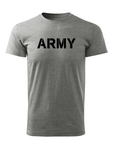 DRAGOWA krátke tričko Army , sivá 160g/m2