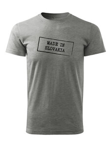 DRAGOWA krátke tričko made in slovakia, sivá 160g/m2