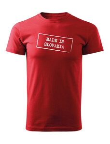 DRAGOWA krátke tričko made in slovakia, červená 160g/m2