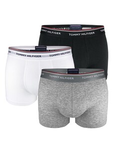 TOMMY HILFIGER - 3PACK premium essentials čierne, sivé a biele boxerky