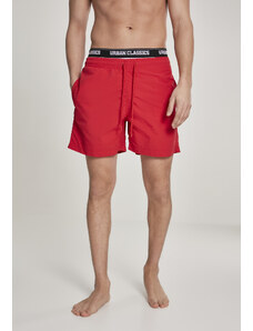 UC Men Two in One Swim Shorts Firered/WHT/BLK