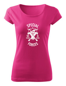 DRAGOWA dámske tričko special forces, ružová 150g/m2