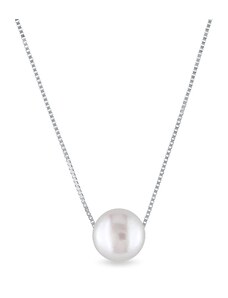 Zlatý náhrdelník s perlou KLENOTA K0294052