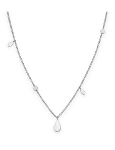 Šperky Rosefield náhrdelník Iggy Shaped Drop Necklace Silver