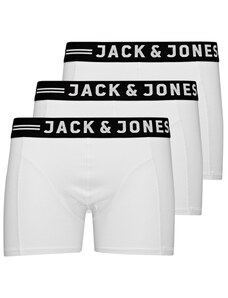 JACK & JONES Boxerky 'Sense' čierna / biela