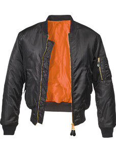 BRANDIT bunda MA1 Jacket Čierna