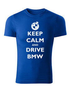T-ričko Keep calm and drive BMW pánske tričko