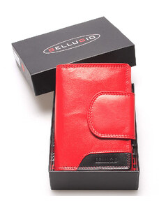 Stredne veľká dámska kožená peňaženka červená - Bellugio Calla 2 červená