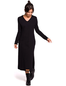 BeWear Dámske mikinové šaty Hajnrich B128 čierna M