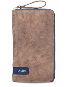 Zwei peňaženka Olli OW2 BLU hnedá / modrá