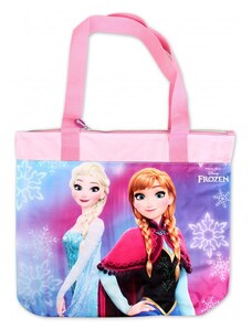 Setino Dievčenská plážová taška Ľadové kráľovstvo - Frozen - Anna a Elsa - 40 x 27 x 11 cm