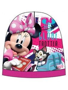 SunCity Dievčenská teplá čiapka Minnie Mouse - Disney - ružová
