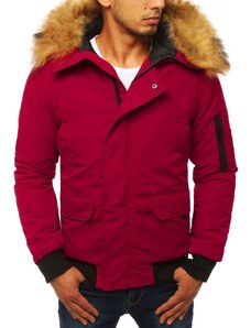 Dstreet Bordová zimná bunda s kapucňou (tx2872)