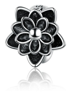 Emporial Royal Fashion prívesok Spacer Čierny lotosový kvet SCC1196
