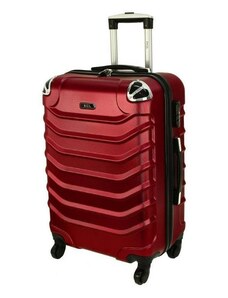 Rogal Tmavočervený škrupinový cestovný kufor "Premium" - M, L, XL