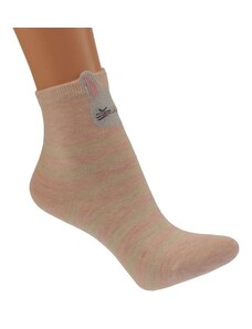 AURA.VIA Ružovo-béžové ponožky TED