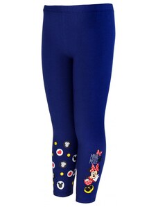 Setino Dievčenské bavlnené legíny Minnie Mouse - modré