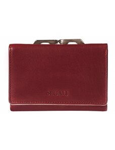 SEGALI Dámska kožená peňaženka SG-2870 vínová