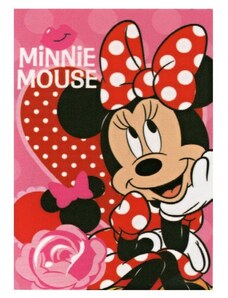 Setino Detská / dievčenská flísová deka Minnie Mouse - Disney - 100 x 140 cm